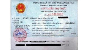 A visa exemption certificate. 