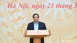 Prime Minister Pham Minh Chinh addresses the first meeting in 2026 of the National Steering Committee for Cybersecurity. (Photo: NDO)