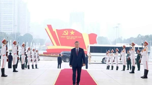 Party General Secretary To Lam arrives at the National Convention Centre. (Photo: VNA)