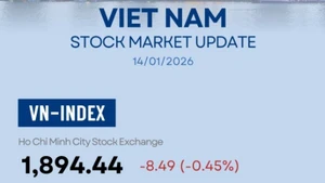 Infographic: VN-Index down 0.45% on January 14