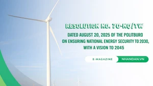 RESOLUTION NO. 70-NQ/TW DATED AUGUST 20, 2025 OF THE POLITBURO ON ENSURING NATIONAL ENERGY SECURITY TO 2030, WITH A VISION TO 2045