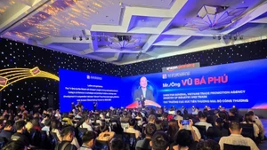 The conference titled “Export breakthrough: Vietnamese brands taking off globally” co-organised by Vietrade and Amazon Global Selling Viet Nam. (Photo: KIM DUNG)