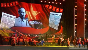 A performance at the arts programme in Ho Chi Minh City