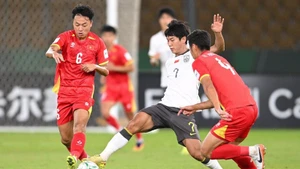 Despite a valiant effort, U23 Viet Nam suffered a 0-3 defeat to U23 China in the semi-final of the 2026 AFC U23 Asian Cup in Saudi Arabia on January 20. (Photo: AFC)
