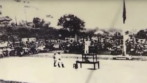 On the afternoon of August 20, 1945, a large number of people in the province participated in a large rally at the Thai Nguyen Town Stadium. (Photo: baothainguyen.vn)