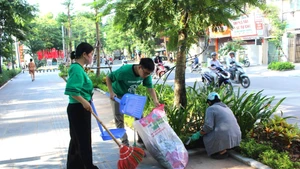 Ha Noi launches citywide environmental cleanup campaign to celebrate National Day (Photo: hanoimoi.vn)