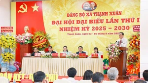 An overview of the 1st Congress of the Party Organisation of Thanh Xuan commune of Can Tho city for the 2025-2030 tenure. (Photo: VNA)