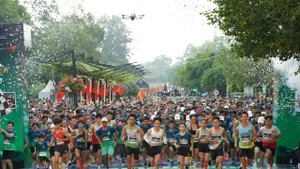 Runners at the BaDen Mountain International Marathon 2025 in Tay Ninh (Photo: tayninh.gov.vn)