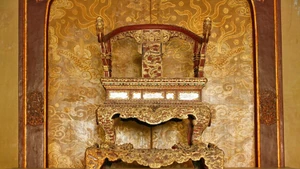 The Nguyen Dynasty (1802-1945) imperial throne is a nationally recognised treasure. (Photo: VNA)