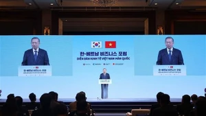 General Secretary of the Communist Party of Viet Nam Central Committee To Lam speaks at the forum. (Photo: VNA)