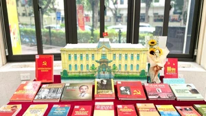 Publications reflecting Viet Nam’s 80 years of independence, freedom, and happiness on display in Ha Noi (Photo: hanoimoi.vn)