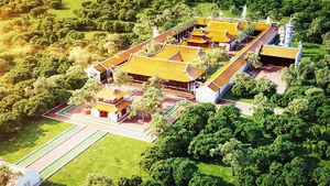 A 3D image of But Thap Pagoda recreated by 3DART Company.