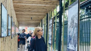 Visitors at the exhibition. (Photo: VNA)