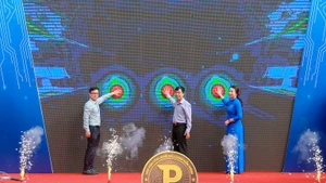 At the launch ceremony 