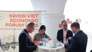 Vietnamese and Swiss businesses explore cooperation opportunities at the Viet Nam Day 2025 (Photo: VNA)
