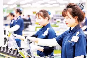 Samsung's phone manufacturing facility in Viet Nam's Thai Nguyen Province. (Photo: Nguyen Ngoc)