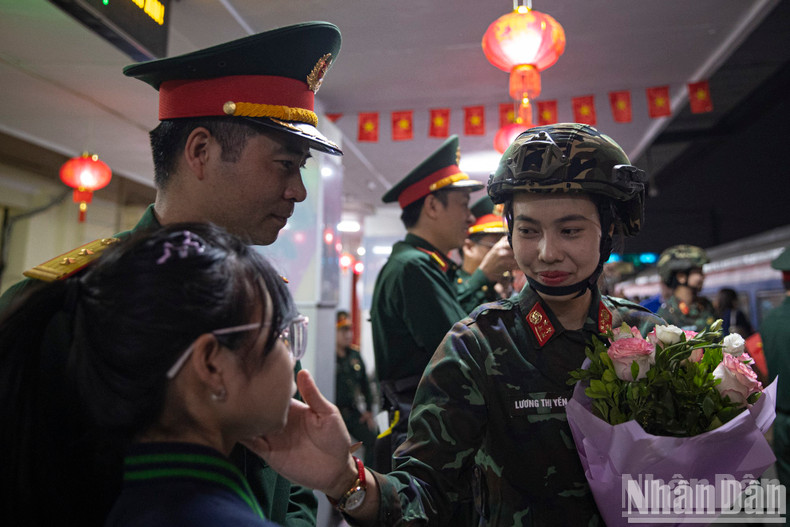 The presence of family and relatives was a great motivation for the soldiers to complete their mission.