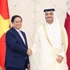 Prime Minister Pham Minh Chinh held talks with Prime Minister Sheikh Mohammed bin Abdulrahman bin Jasim Al-Thani of Qatar in November 2024. (Photo: VNA)