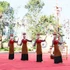 Artisans from Bac Binh commune perform at the closing ceremony of the first Lam Dong provincial Gong Club Festival in 2025.