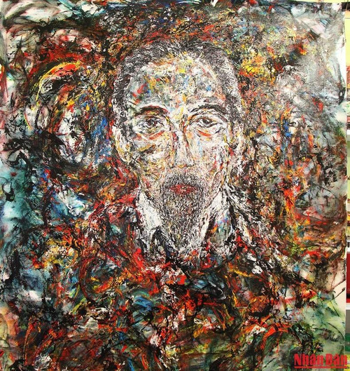 Portrait of President Ho Chi Minh by painter Georg Esco. (Photo: NDO/Minh Duy) Portrait of President Ho Chi Minh by painter Georg Esco. (Photo: NDO/Minh Duy)