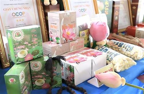 Dong Thap has diversified the types of lotus-related products. (Photo: VNA)