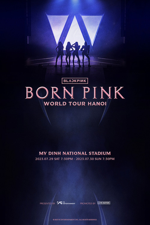 The poster for the Blackpink's Born Pink world tour in Hanoi. (Photo courtesy of Blackpink) The poster for the Blackpink's Born Pink world tour in Hanoi. (Photo courtesy of Blackpink)