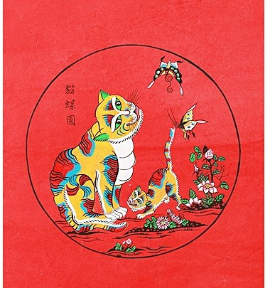 The ‘Mieu Diep Do’ (Cats and Butterflies) painting is a symbol of longevity The ‘Mieu Diep Do’ (Cats and Butterflies) painting is a symbol of longevity