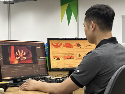 The success of the cartoon is the result of three years of hard work from the production team in every step, from scriptwriting and illustration to animation and sound design. (Photo: vietnamnet.vn) The success of the cartoon is the result of three years of hard work from the production team in every step, from scriptwriting and illustration to animation and sound design. (Photo: vietnamnet.vn)