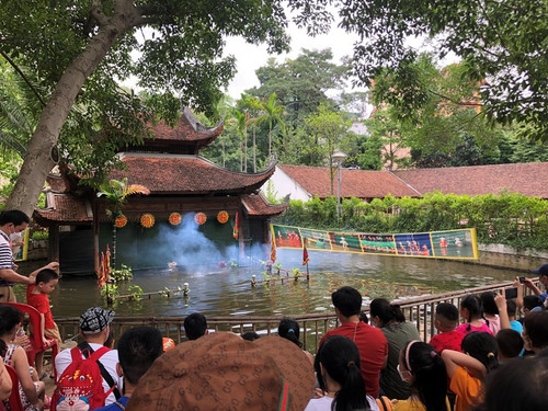 A water puppetry performance at the museum. (Photo: daidoanket.vn) A water puppetry performance at the museum. (Photo: daidoanket.vn)