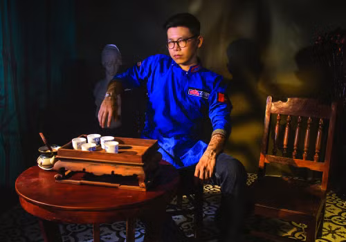 Nguyen Quoc Hoang Anh has been appreciated for many projects combining traditional and contemporary art (Photo: phunuonline.com.vn)