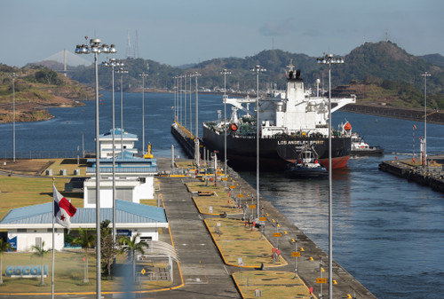 A crude oil tanker is pictured during its transit in the expanded canal through Cocoli Locks at the Panama Canal, on the outskirts of Panama City, Panama March 10, 2023 (Photo: Reuters)