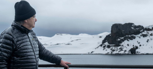 UN Secretary-General António Guterres looks across the ice sheet at Frei Antarctica base. (UN Photo) UN Secretary-General António Guterres looks across the ice sheet at Frei Antarctica base. (UN Photo)