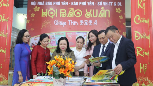 Visitors at the Spring Press Festival in Phu Yen Province (Photo: NDO)