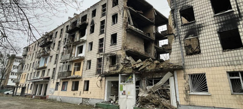 Destroyed buildings in the village of Borodyanka, in the Kiev region of Ukraine. (Photo: UN News) Destroyed buildings in the village of Borodyanka, in the Kiev region of Ukraine. (Photo: UN News)