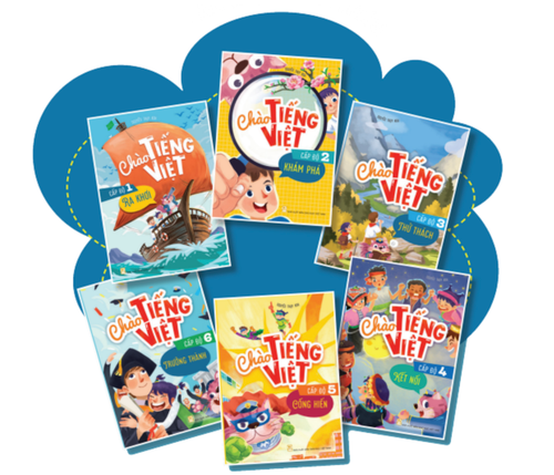 The book collection ‘Chao Tieng Viet’ (Hello Vietnamese language)