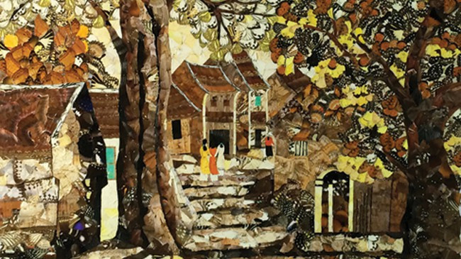 Artisan makes art from butterfly wings ảnh 2 Artisan makes art from butterfly wings ảnh 2