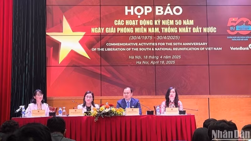 Press briefing on activities marking the 50th anniversary of Southern Liberation and National Reunification.