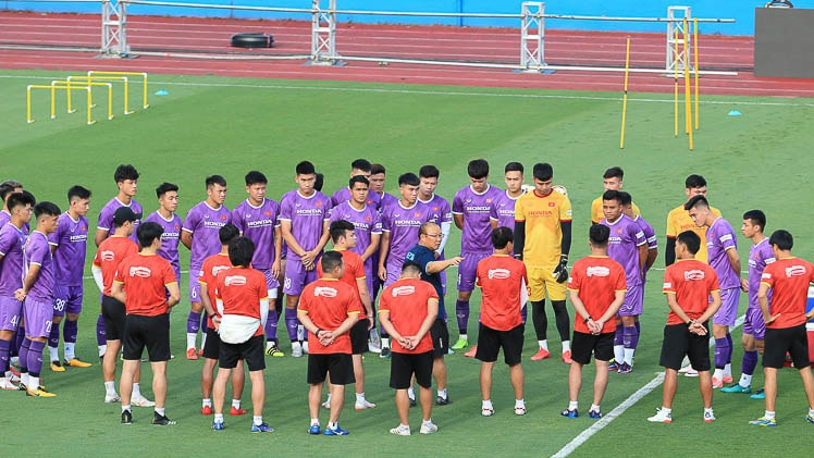 A training session of Vietnam's U23 team (Photo: VFF)