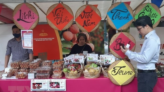 Vietnamese lychees introduced in France. (Photo: VNA)