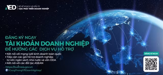 Businesses can register for support information at business.gov.vn/account/register. 