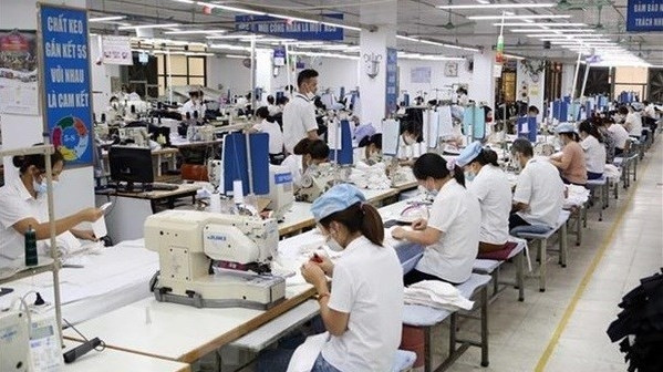 Workers at a garment-textile factory (Illustrative photo: VNA)