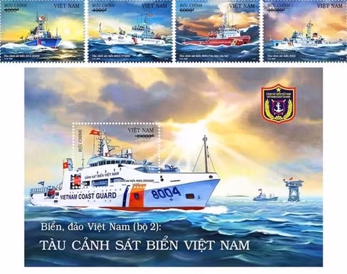 Stamp set on Vietnam Coast Guard vessels issued