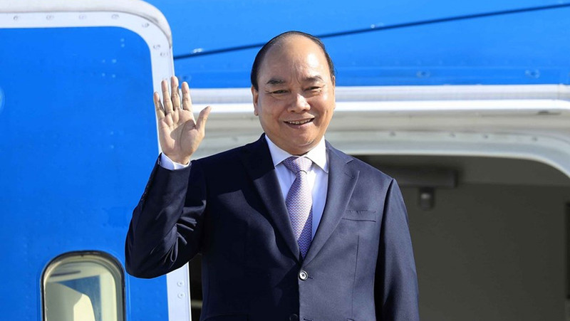 Vietnamese President Nguyen Xuan Phuc has arrived in Cuba. (Photo: VNA)