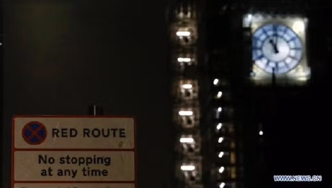 Photo taken on Dec. 31, 2020 shows the Big Ben of the Houses of Parliament in London, Britain. (Photo: Xinhua)