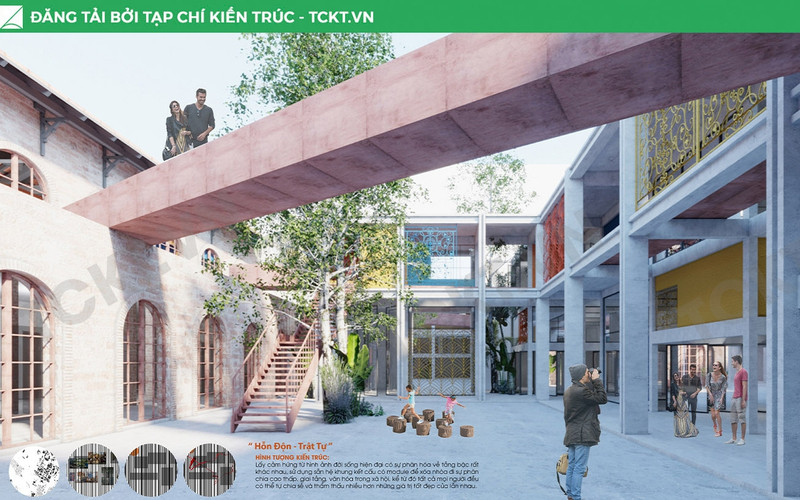 The first prize for semi-professional and amateur individuals went to the design project "Hanoi – Thousand Years of Civilisation". (Photo: GIANG NAM).