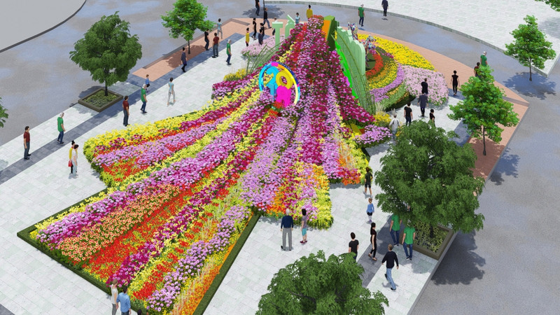 An image of the flower street. (Photo: Saigontourist)