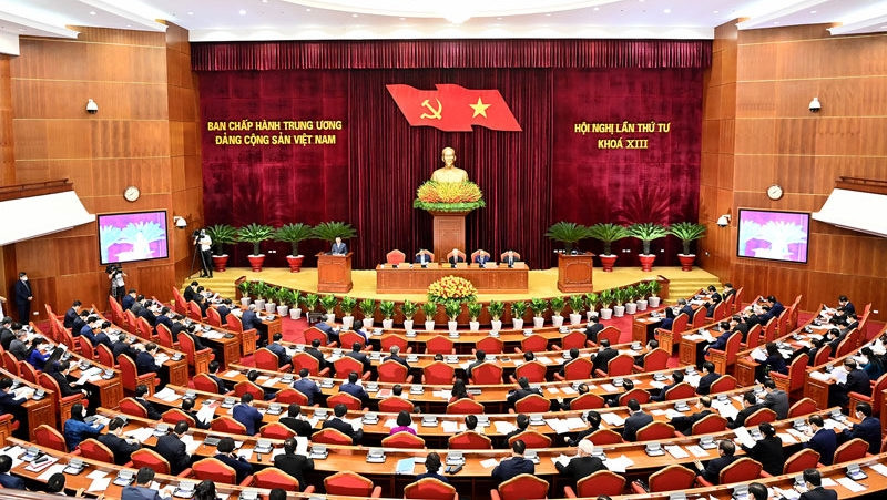 The fourth plenum of the 13th Party Central Committee. (Photo: Dang Khoa/NDO)