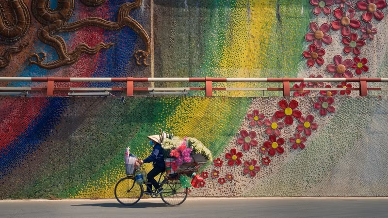 Bike with Flowers (Photo: Nguyen Phuc Thanh)