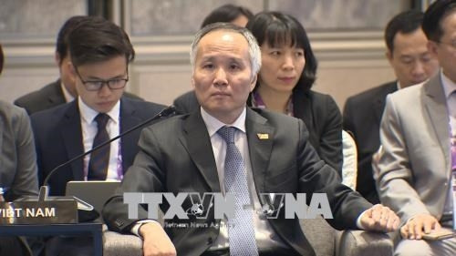 Deputy Minister of Industry and Trade Tran Quoc Khanh at the event (Photo: VNA)
