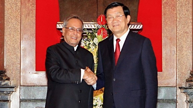 President Truong Tan Sang and his Indian counterpart Pranab Mukherjee